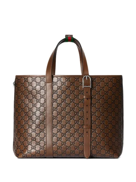 Gucci GG Emblem large tote bag