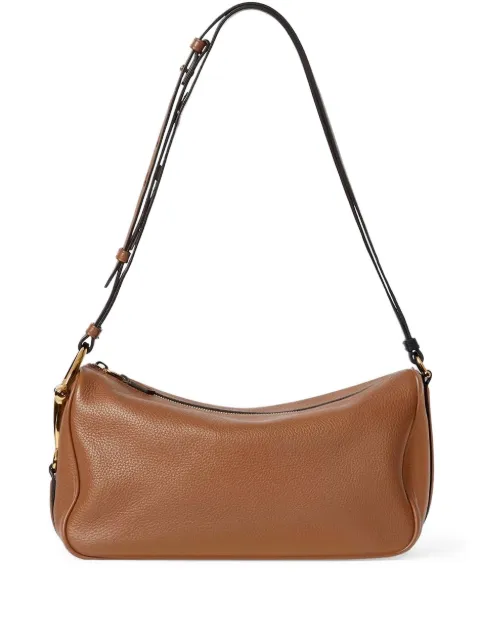 Gucci sac porté épaule Half Horsebit en cuir grainé médium