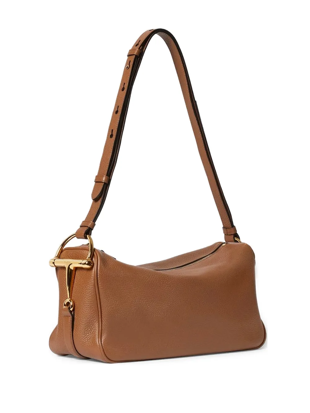Gucci Medium Half Horsebit schoudertas van bewerkt leer Bruin