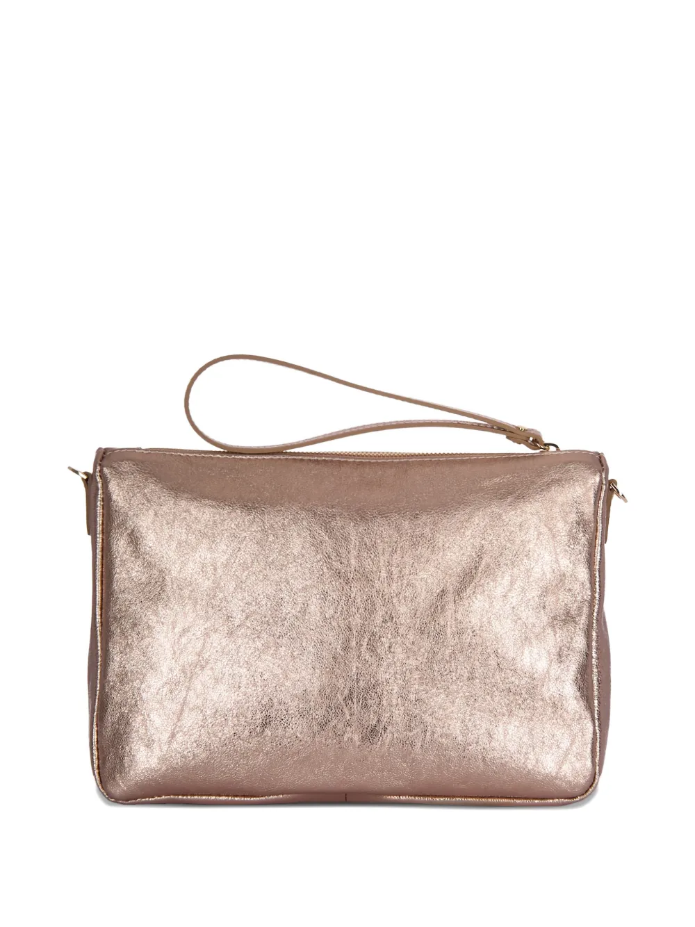 Gianni Chiarini Top-zip Wrist-strap Clutch Bag In Pink