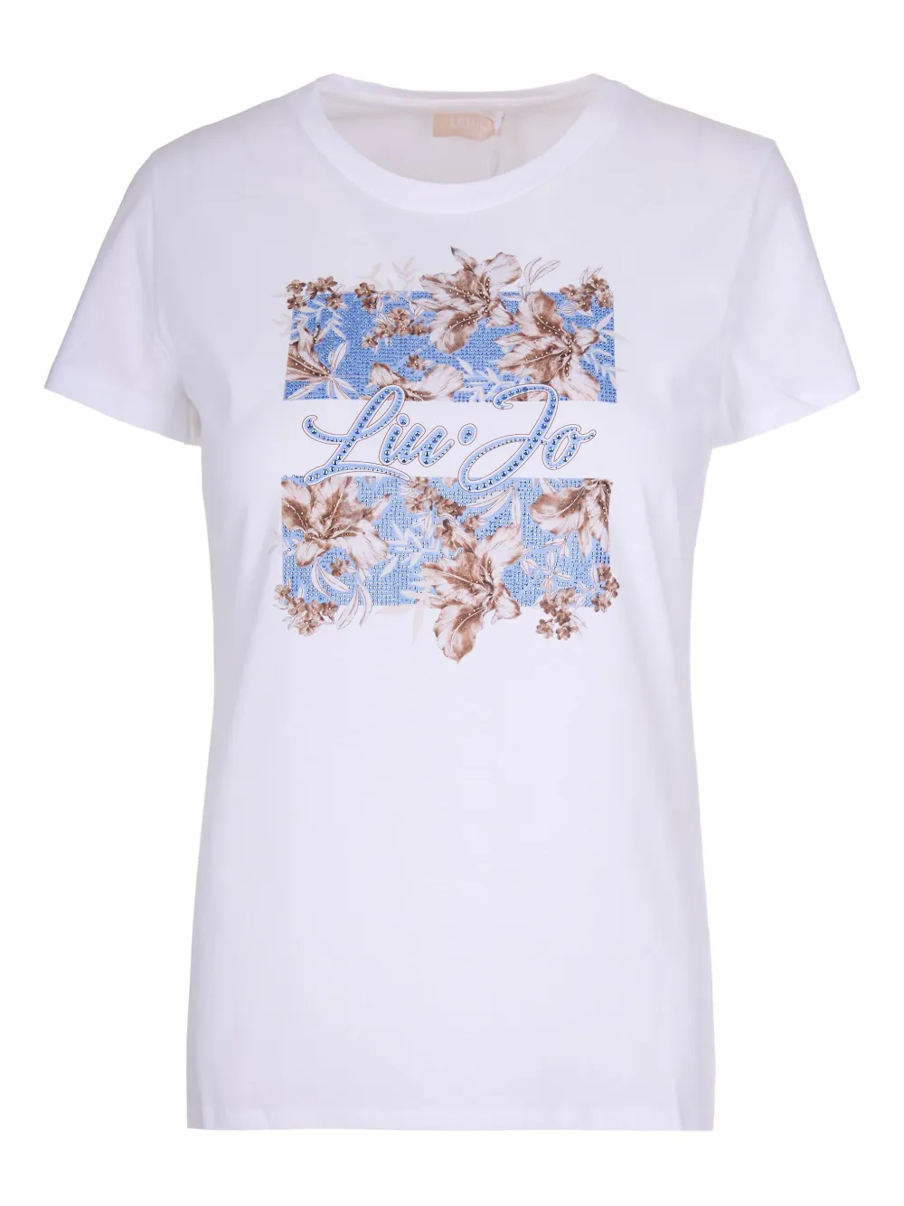 Liu •jo T-shirt With Floral Print In White