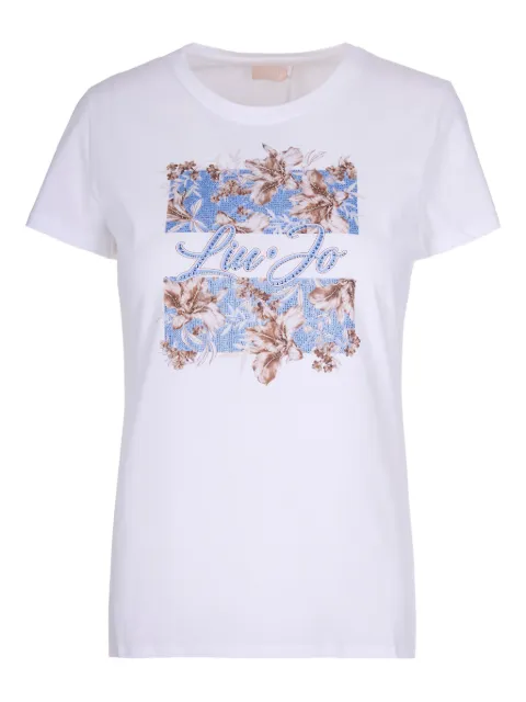 LIU JO playera con motivo floral