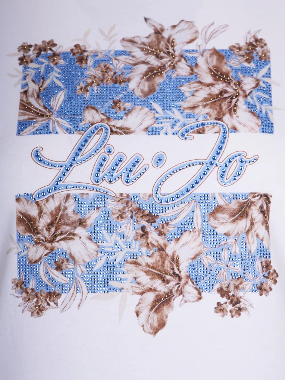 Liu •jo T-shirt With Floral Print In White
