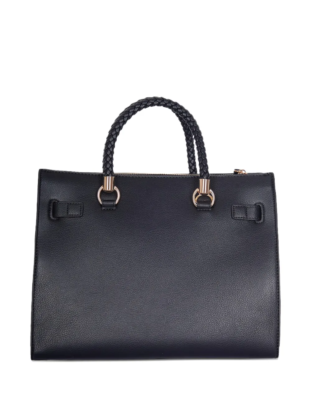 LIU JO braided-handle logo-detail tote bag - Zwart