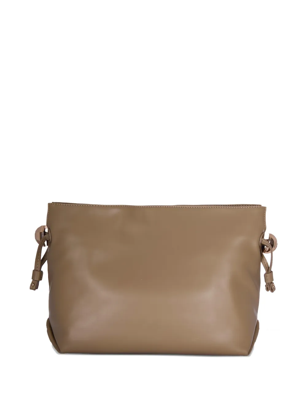 LIU JO logo-detail zip-top shoulder bag - Beige