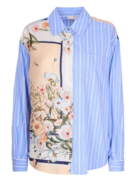 LIU JO striped-pattern long-sleeve shirt