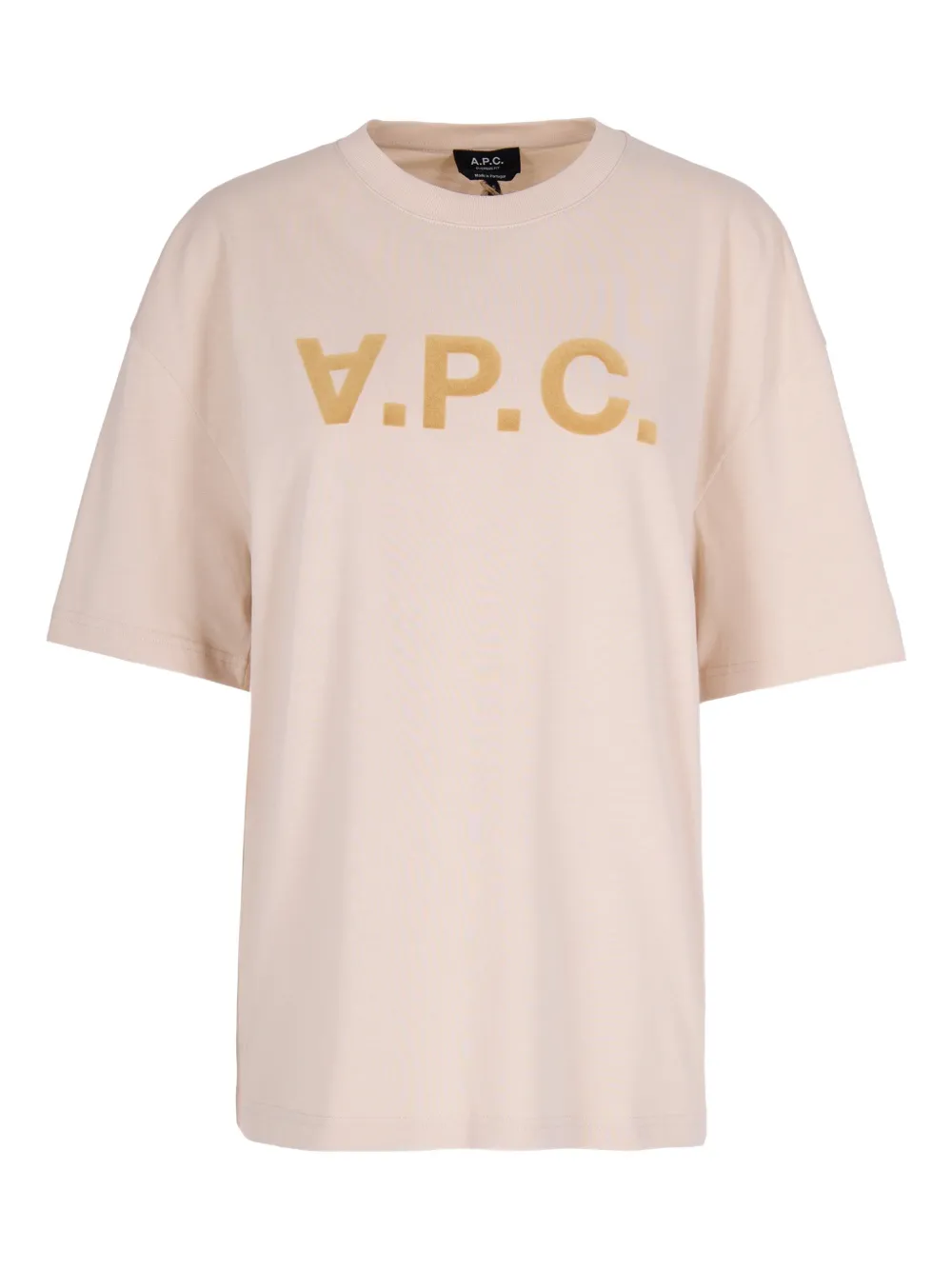 A.P.C. short-sleeve logo-detail T-shirt | Neutrals | Image 1