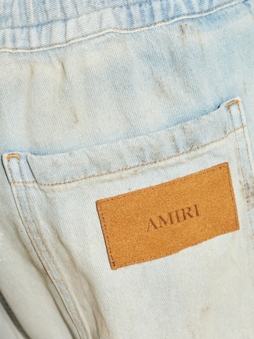 AMIRI Jeans met trekkoord en wijde pijpen Blauw