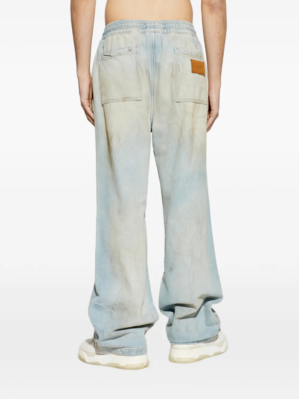 AMIRI Jeans met trekkoord en wijde pijpen Blauw