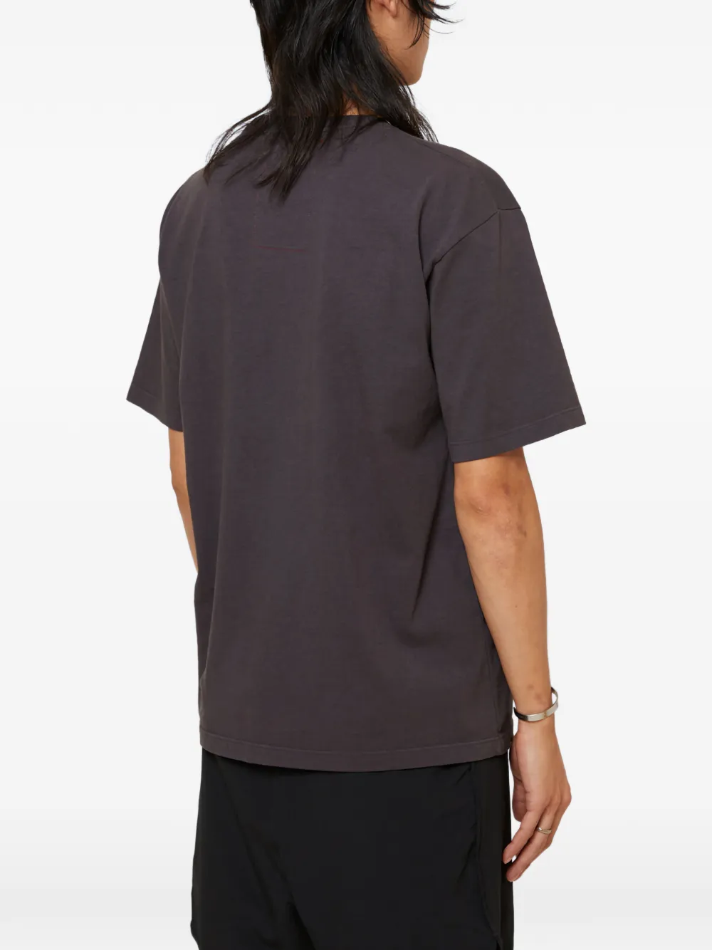 District Vision T-shirt met logodetail Grijs