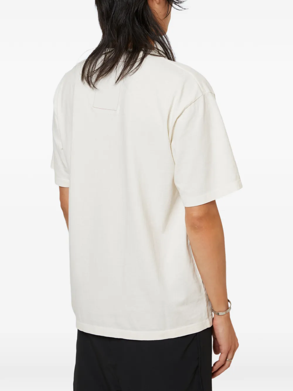 District Vision T-shirt met logodetail Beige