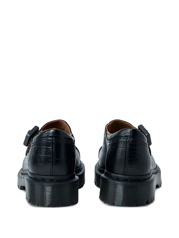 Dr. Martens Rejena MJ croc-embossed Buckled Shoes | Black  display picture 1