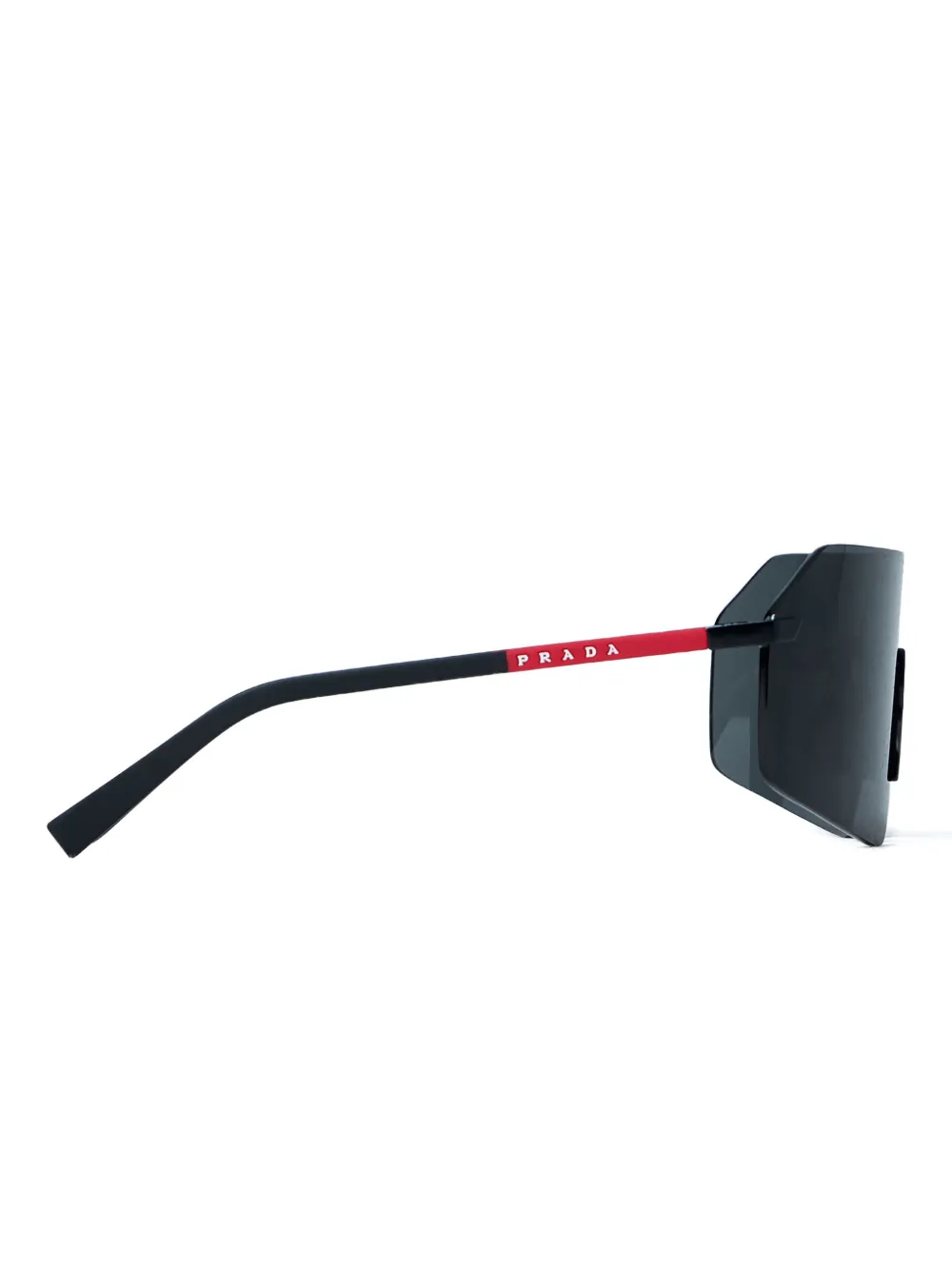  Prada Linea Rossa Shield Integrated Nose Pads Sunglasses - Grey 