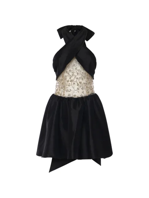 For Love And Lemons vestido corto con tiras cruzadas