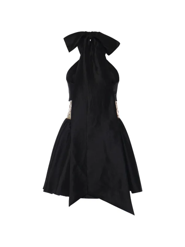 for love and lemons black dress & Quinne Mini The tie and button detail adds a touch of sophistication For Love And Lemons Black