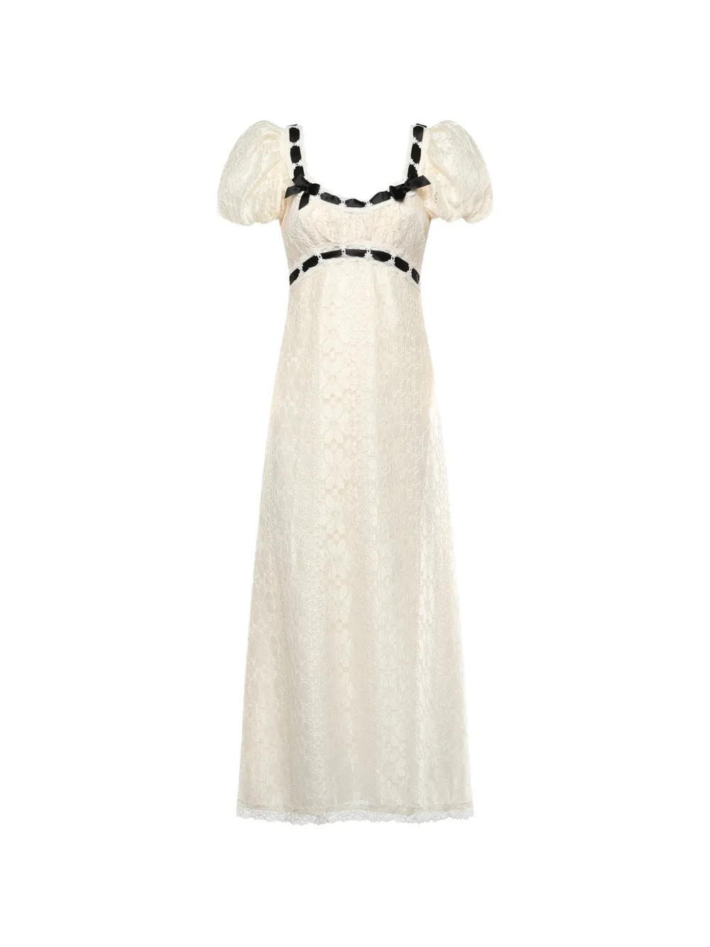 For Love And Lemons Creampuff ribbon maxi dress - Toni neutri