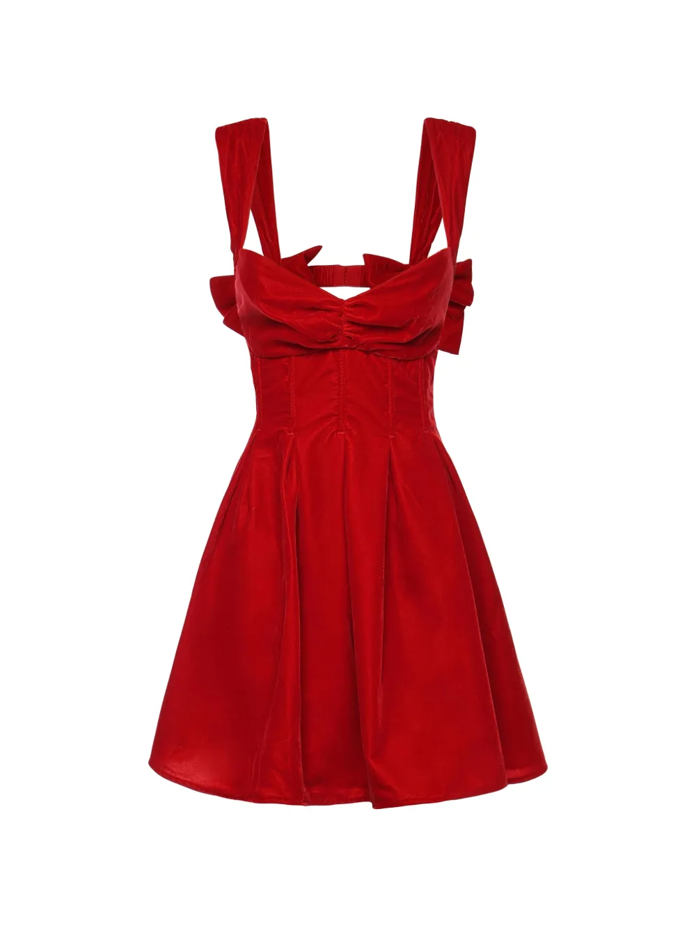 For Love And Lemons August bow mini dress - Rosso