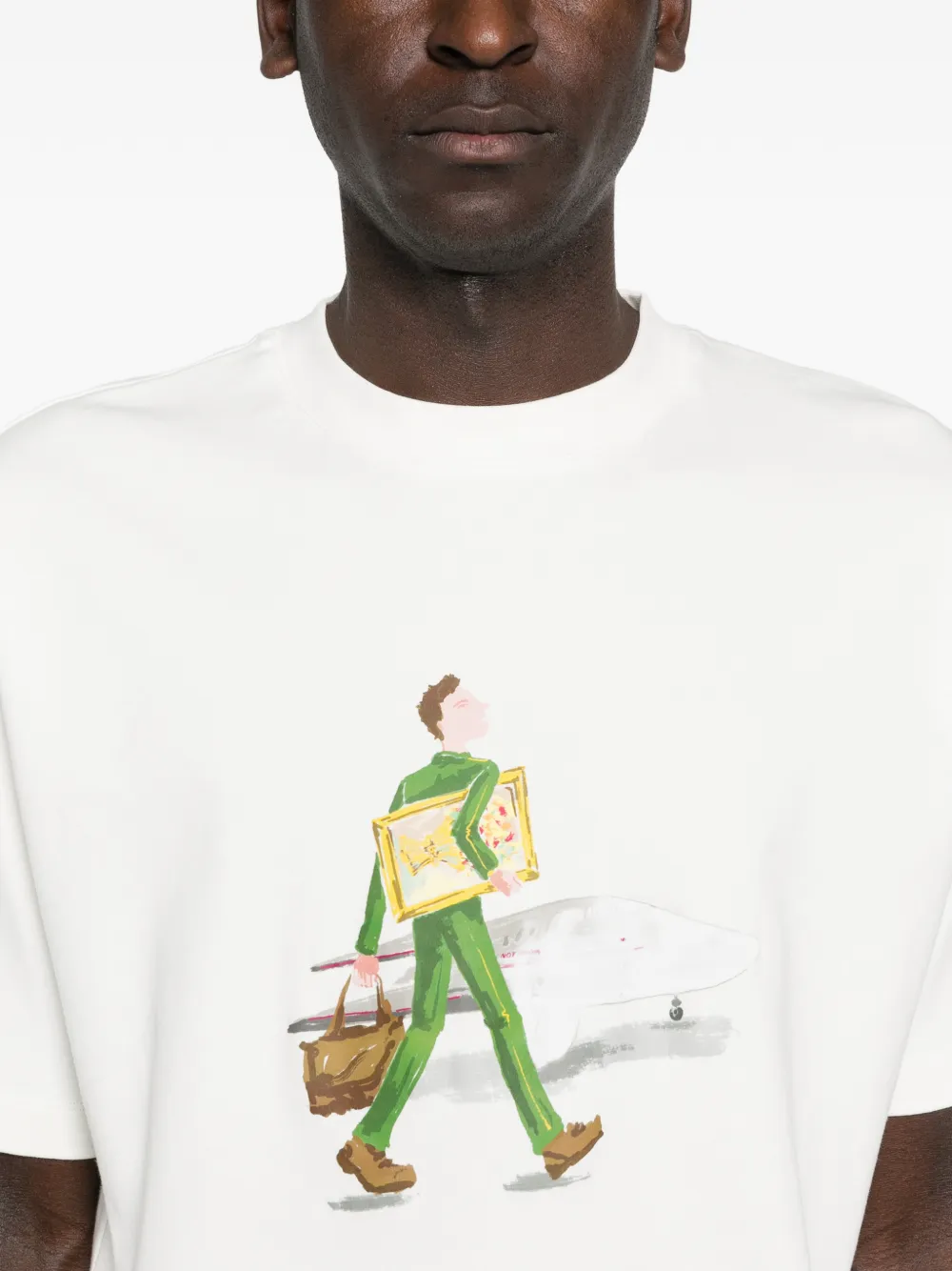 Drôle De Monsieur L'Homme Au Tableau T-shirt Wit