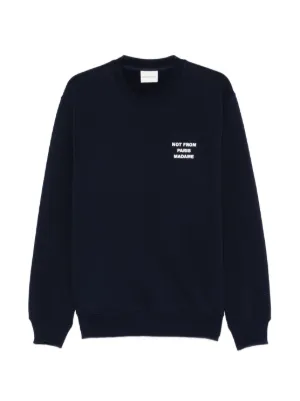 EMODA×champion Champion logo-embroidered Sweatshirt | Blue | FARFETCH GE