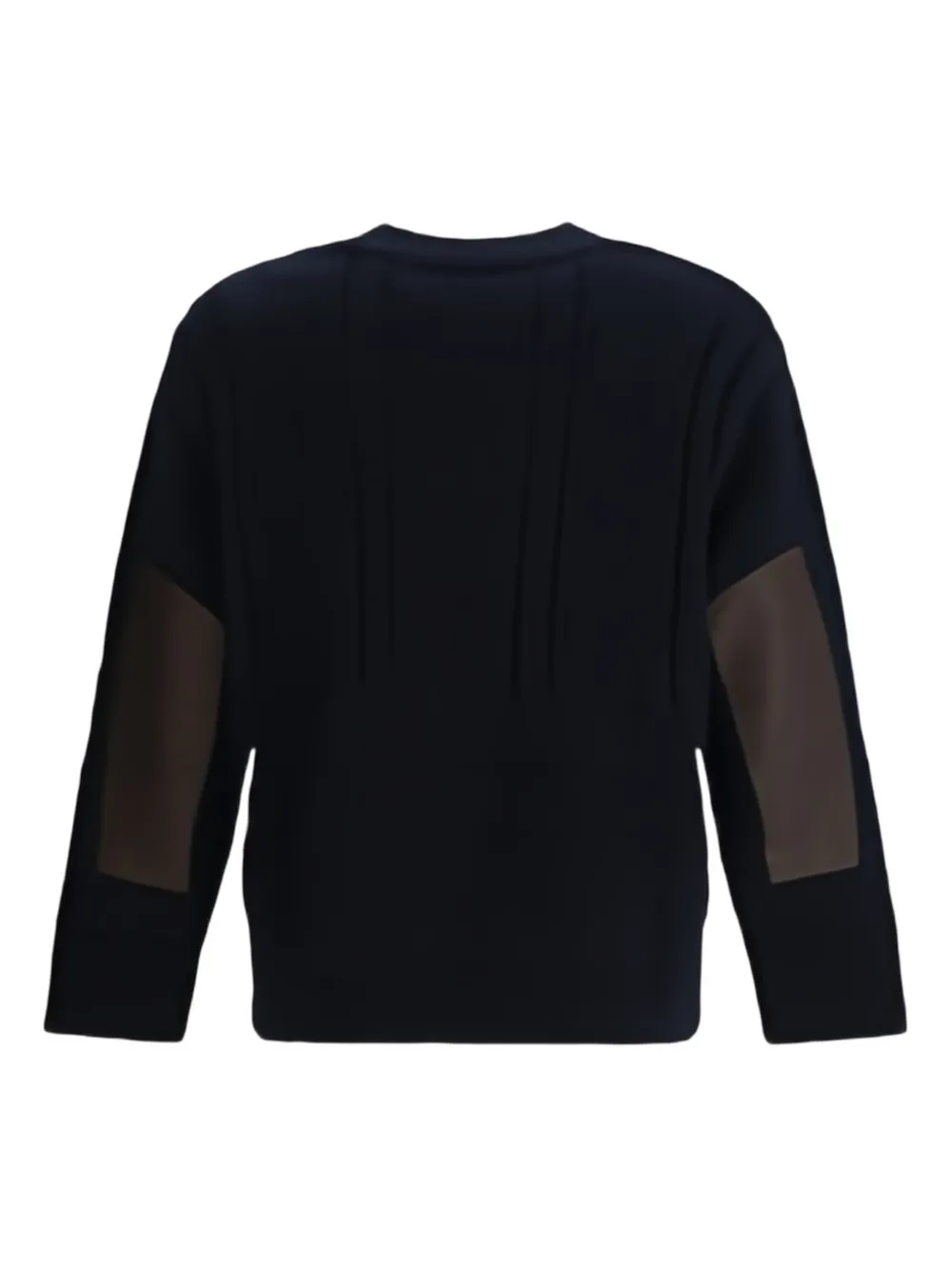 Namacheko Osterly cable-knit elbow-patch sweater - Blauw