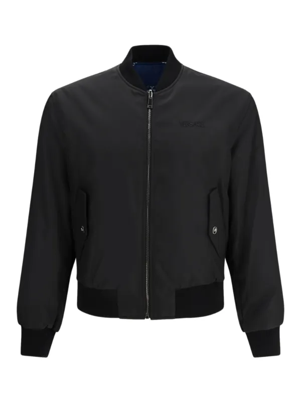Versace リバーシブル ボンバージャケット | ブラック | FARFETCH JP