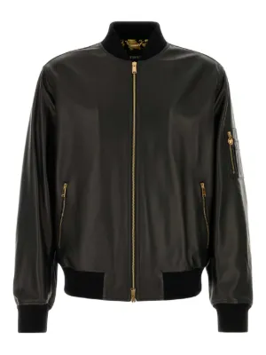 未使用級✨ ヴェルサーチェ ダブルフェイスボンバージャケット ボンバージャケット VERSACE(ヴェルサーチェ) MA-1(メンズ) - 海外通販