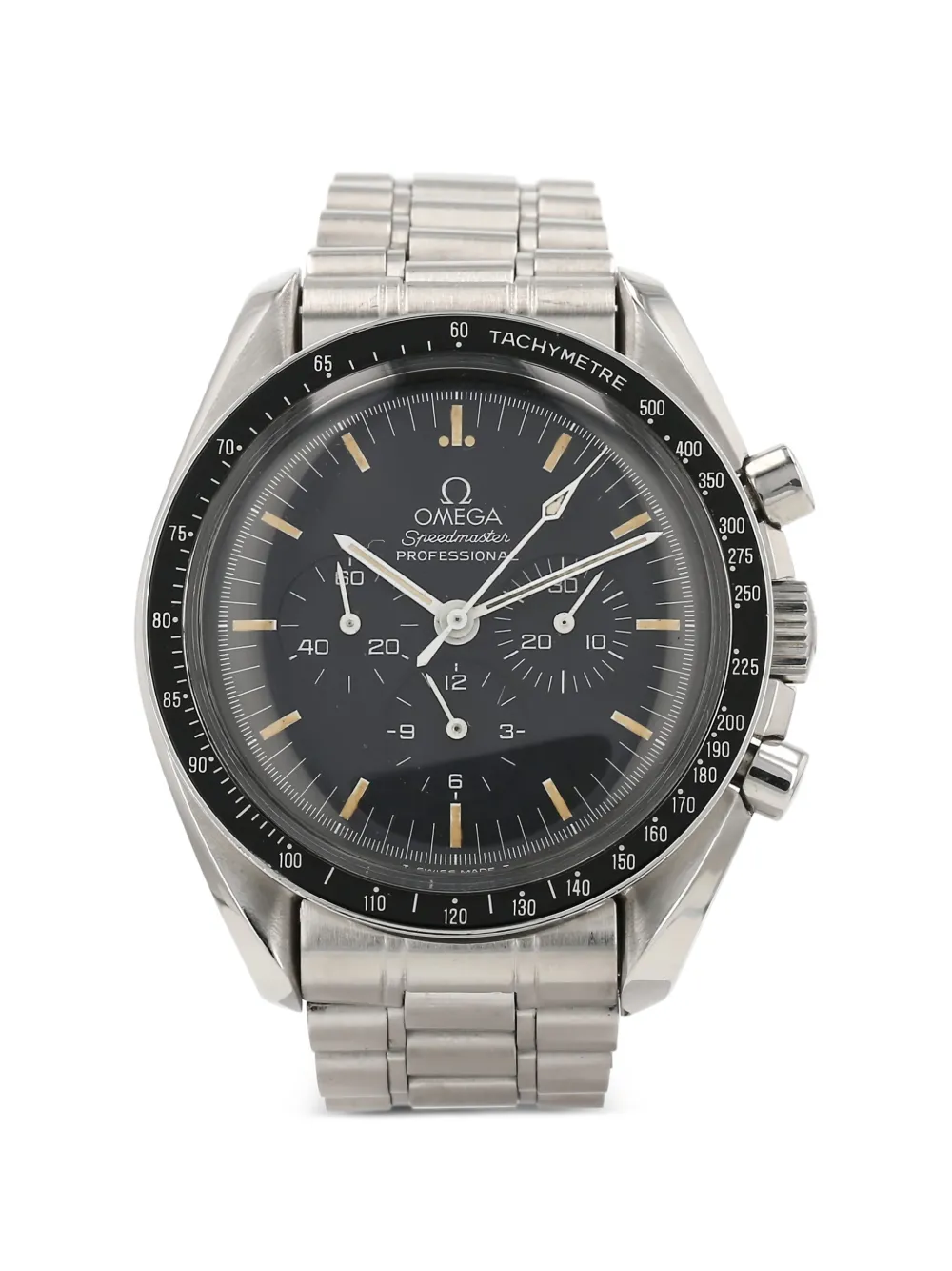 OMEGA 1990s Speedmaster three counters 42mm watch – Silver