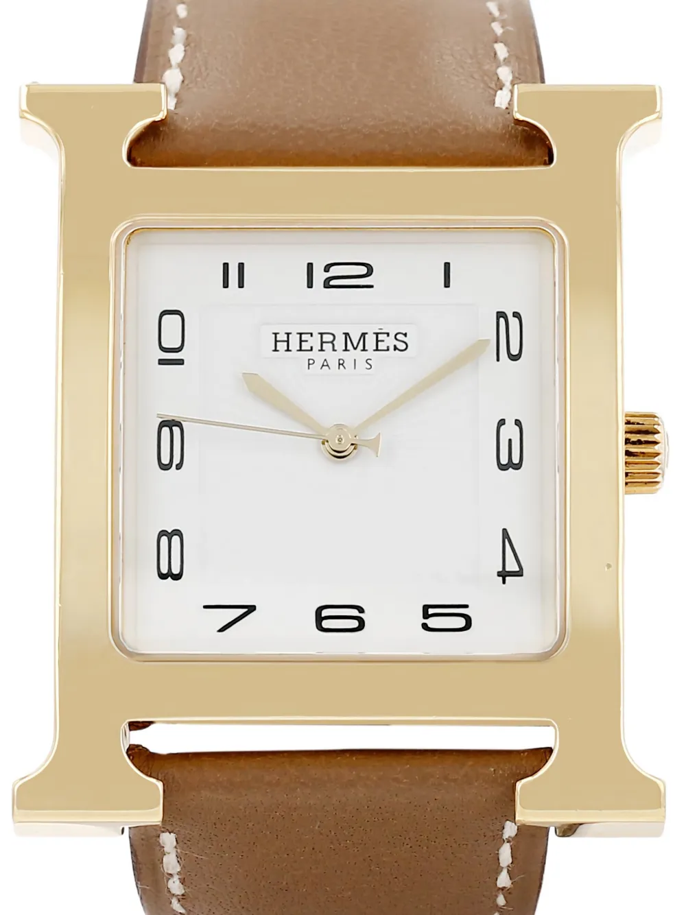 Hermès Pre-owned 2017 Heure H Ardillon Buckle 30mm Watch in Brown, view 2