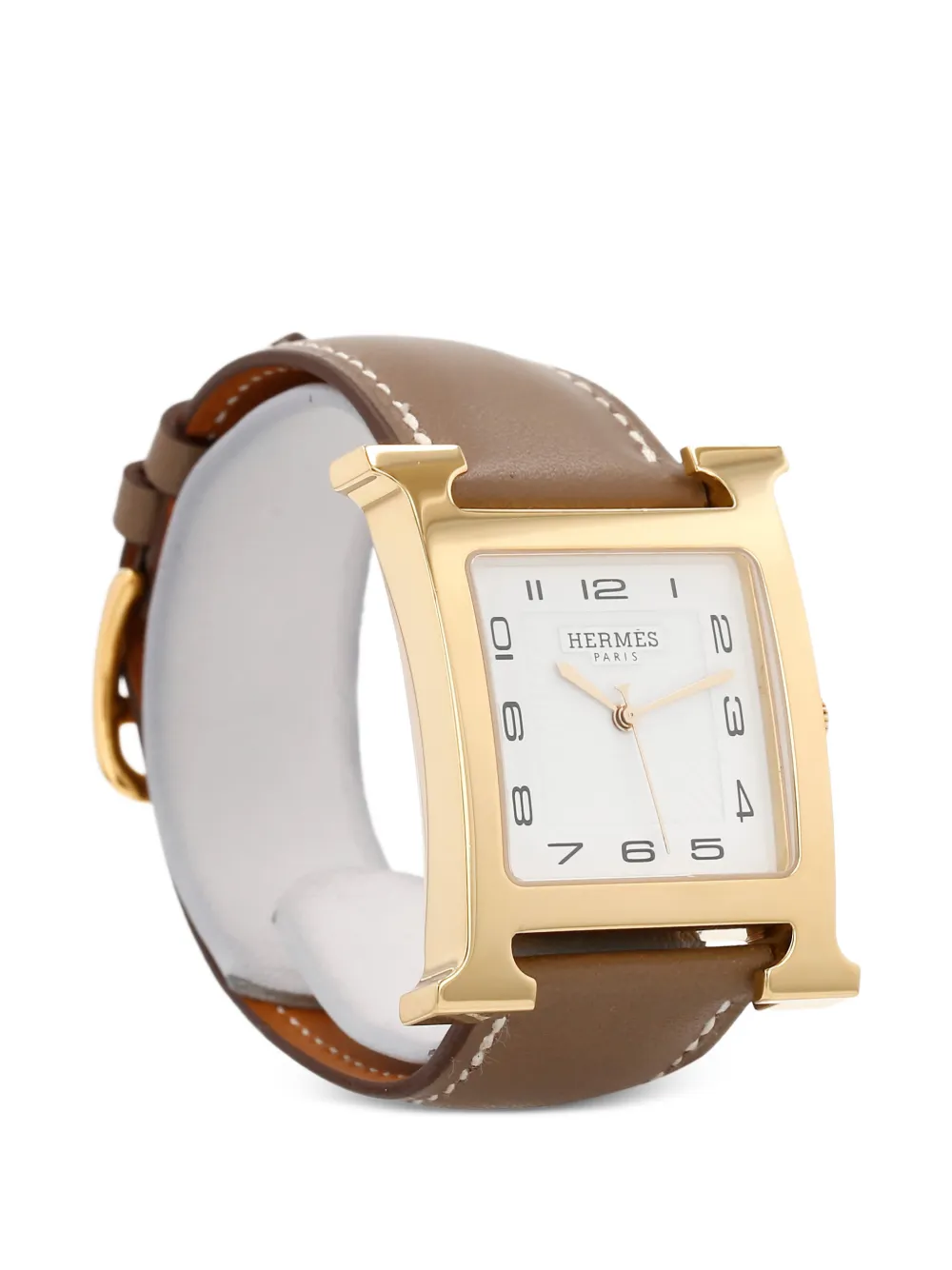 Hermès Pre-owned 2017 Heure H Ardillon Buckle 30mm Watch in Brown, view 4