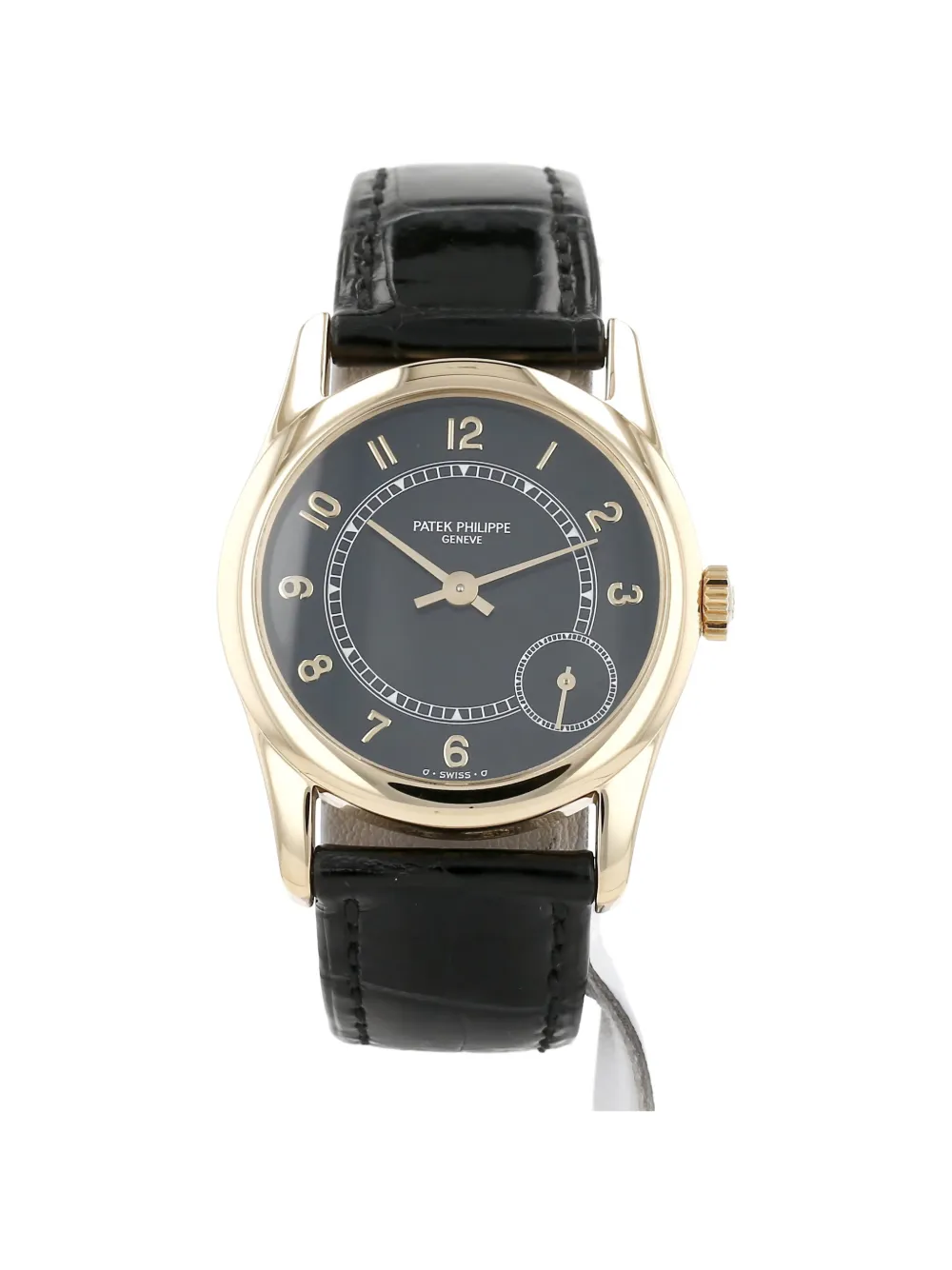 Patek Philippe Pre-Owned 1994s Calatrava arabic numerals 33mm watch - Nero