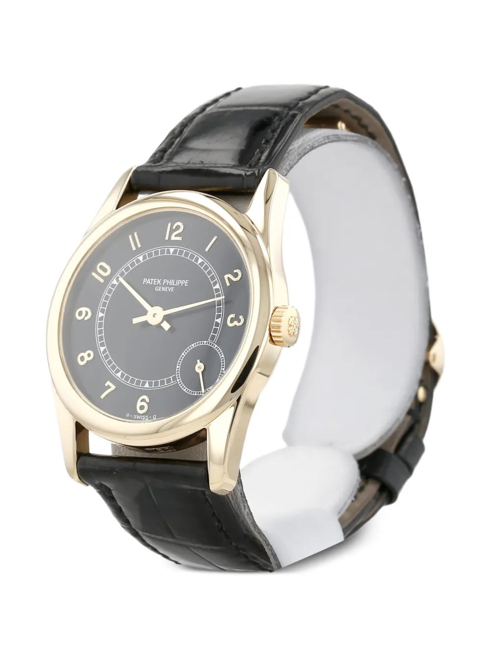 Patek Philippe Pre-owned 1994s Calatrava Arabic Numerals 33mm Watch in Black, view 4