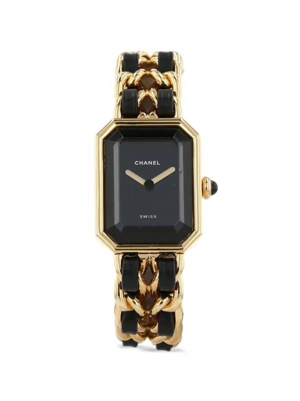 Chanel Pre-owned 1990 Première S 20mm Watch in Black
