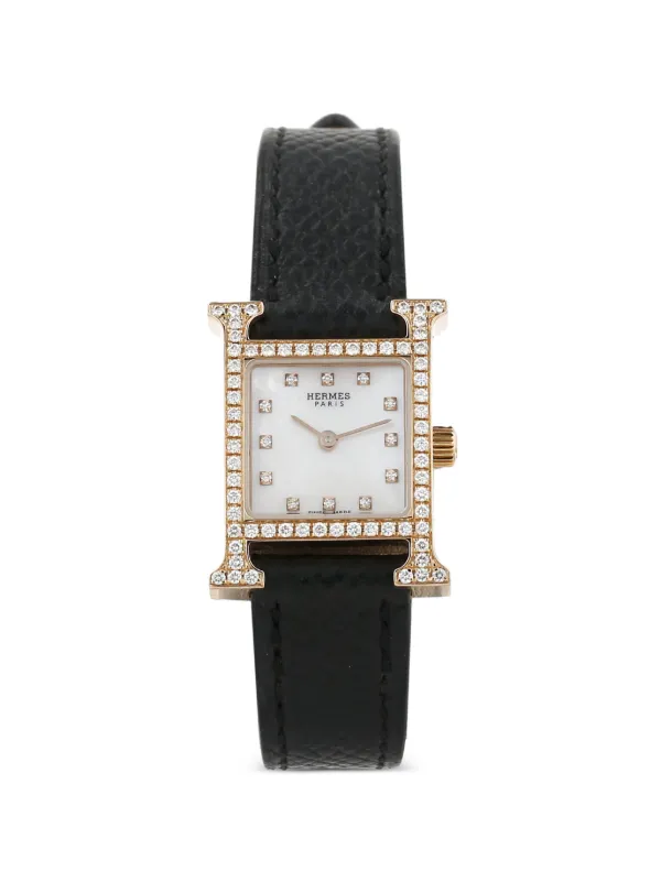 Hermès Pre-owned 2020s Heure H 20mm Watch in Neutrals
