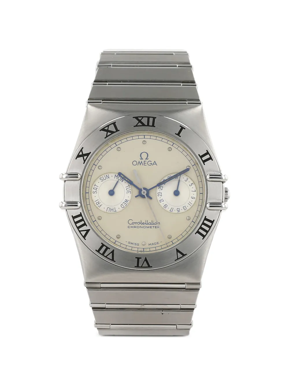 OMEGA 1980s Constellation baton hands 33mm watch - Argento