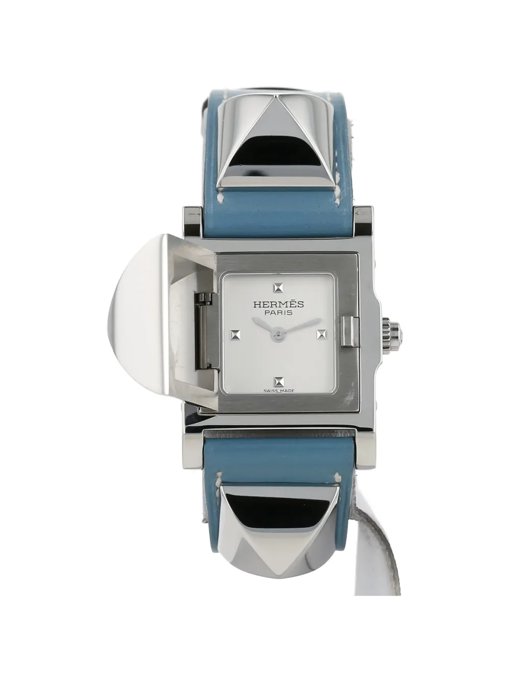 Hermès Pre-Owned 2020 Médor applied index 23mm watch - Argento