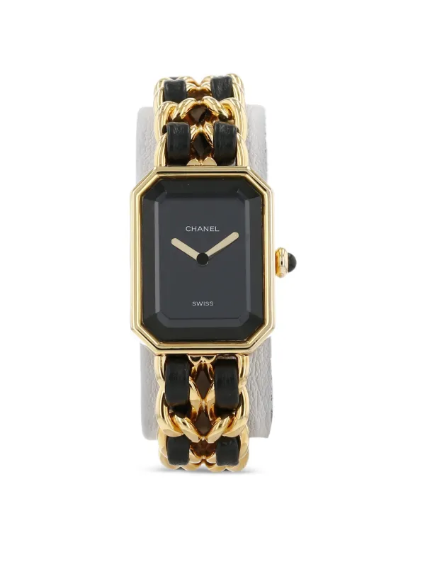 Chanel Pre-owned 1990s Première 20mm Watch in Black