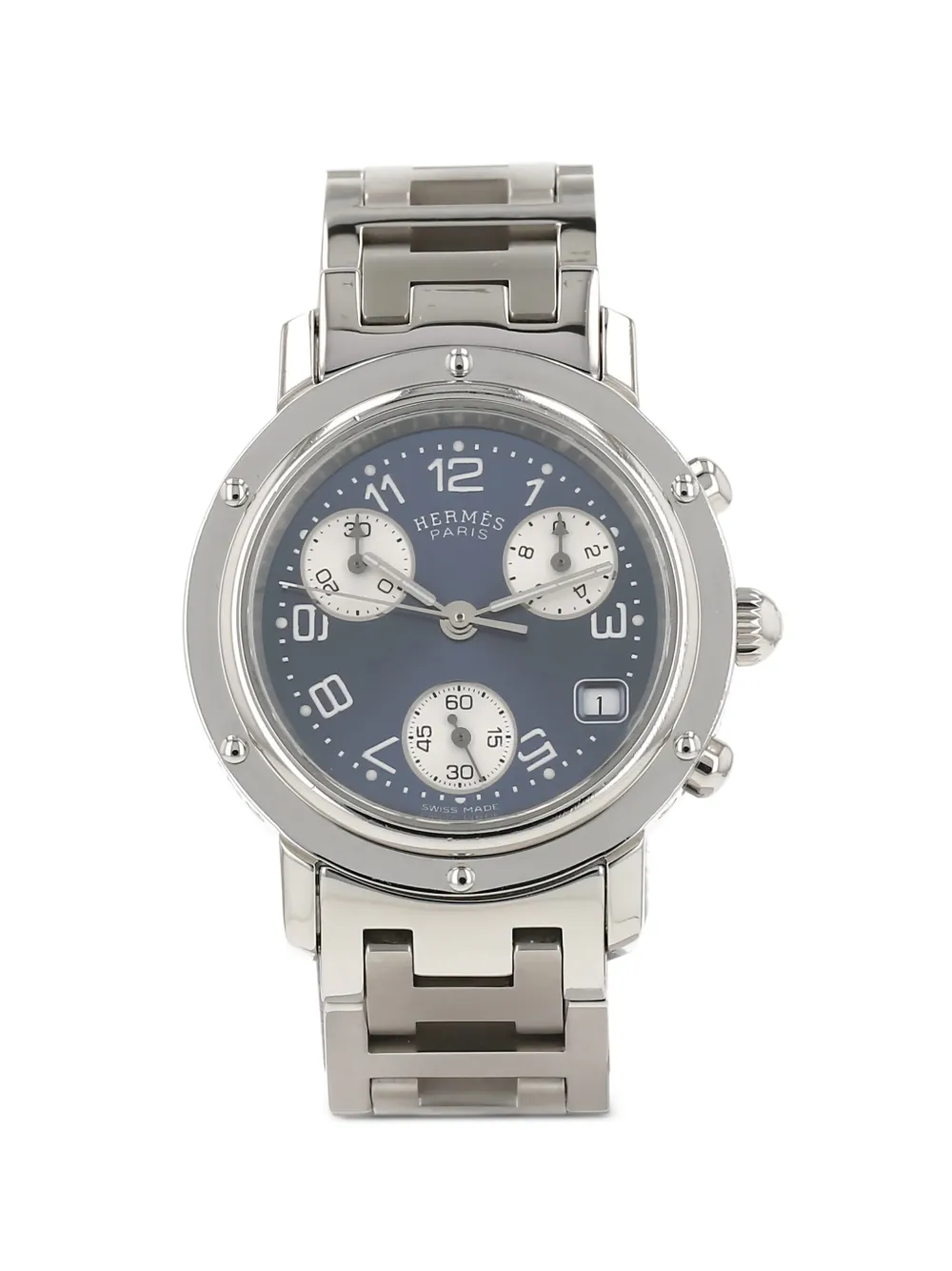 Hermès Pre-Owned 2000s Clipper Chrono 31mm watch - Blu