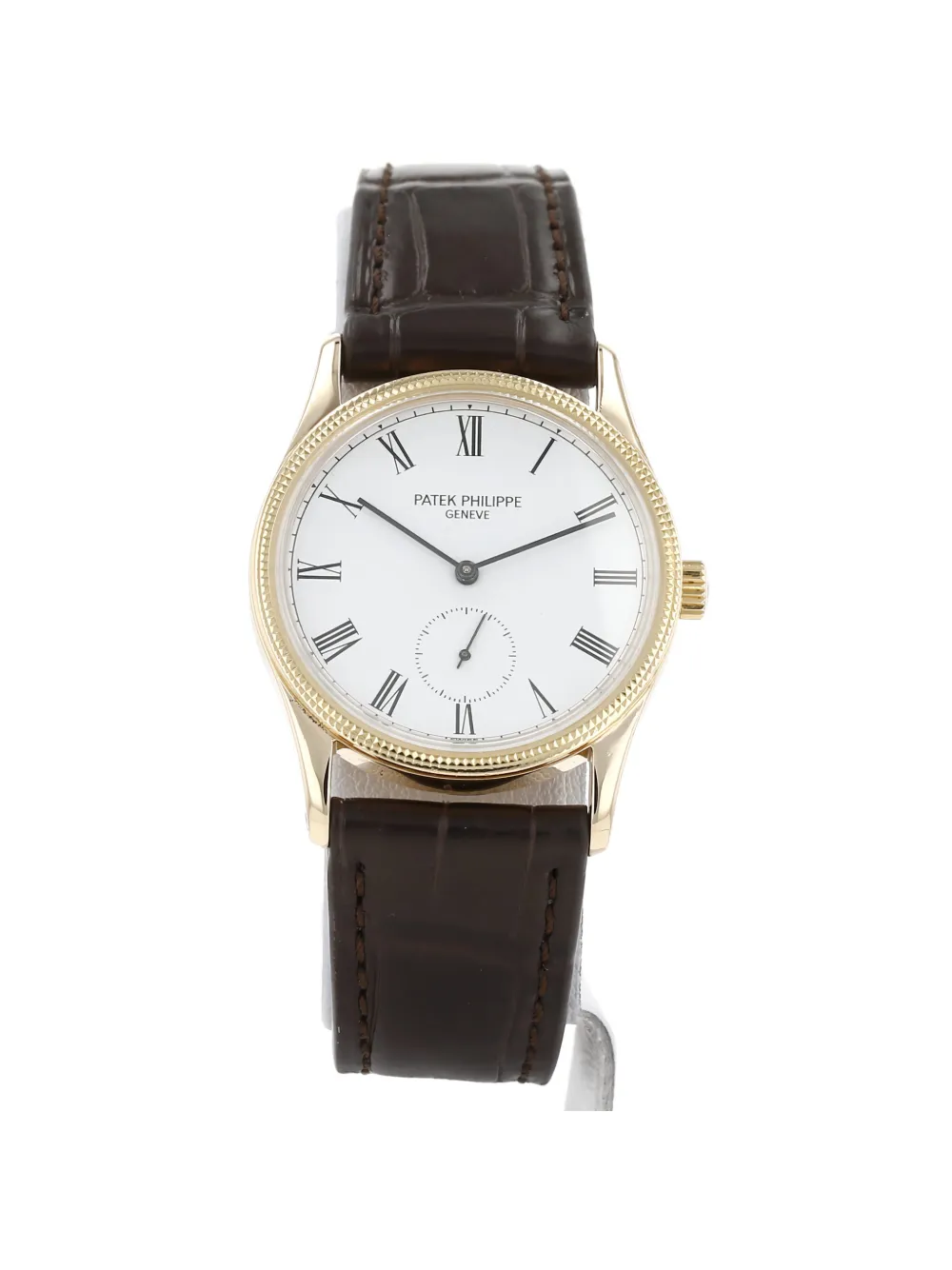 Patek Philippe Pre-Owned 1980's Clous de Paris 36mm Calatrava - Bianco