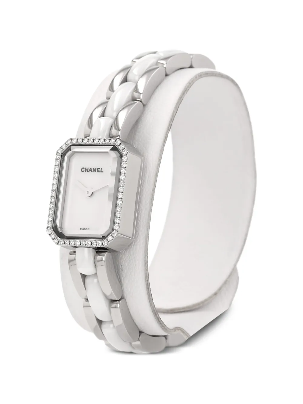 Chanel Pre-owned 2000 Première Joaillerie 20mm Watch in White, view 3