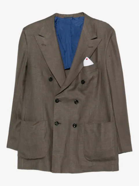 Kiton blazer con doble botonadura