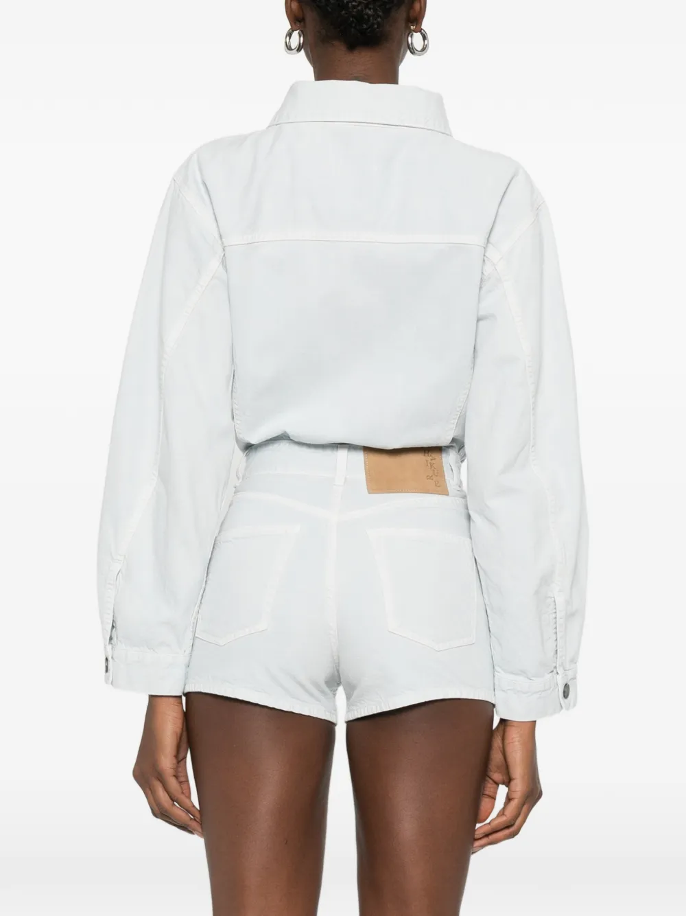 Haikure Playsuit met knoopsluiting Blauw