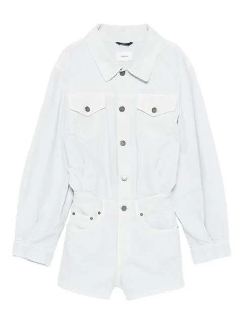 Haikure button-fastening playsuit