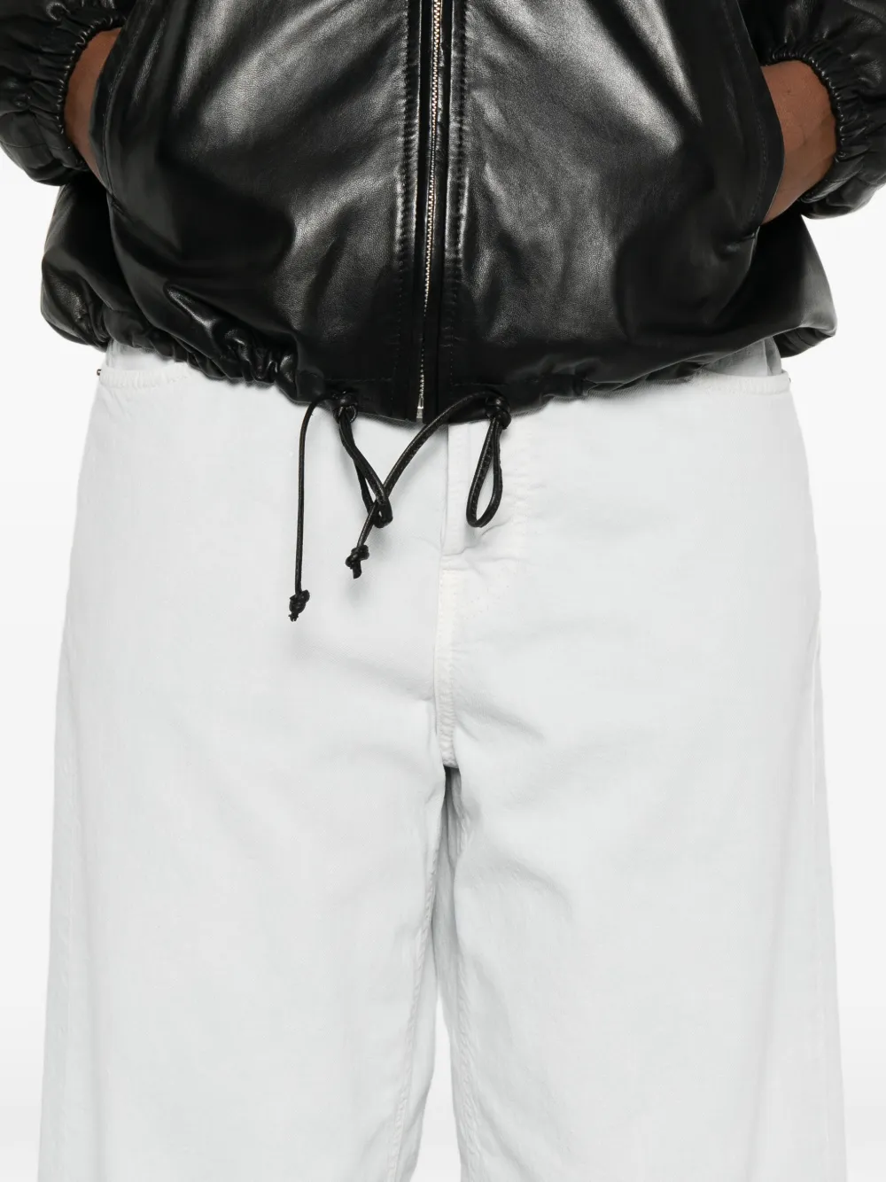 Haikure Broek met wijde pijpen Wit
