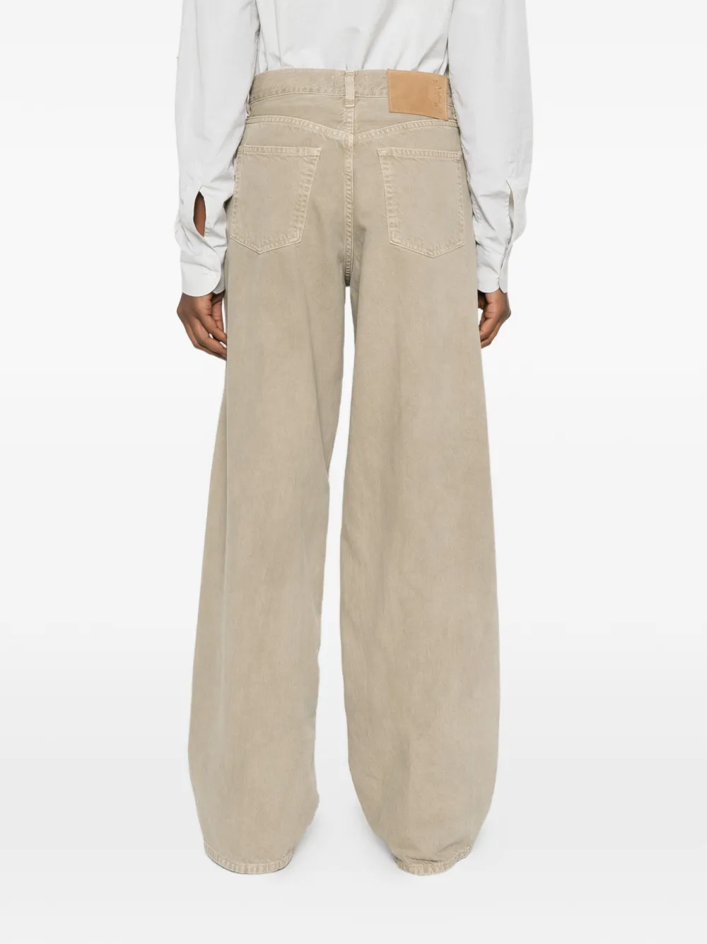 Haikure Jeans met vijf zakken Beige