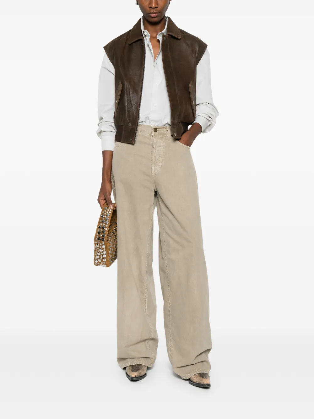 Haikure five-pocket jeans - Beige