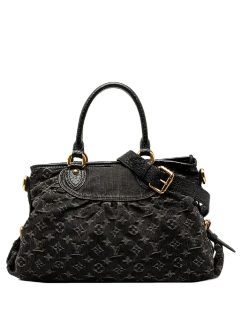 Louis Vuitton Pre-Owned شنطة جينز 'نيو كابي MM' بحمالة كتف ومونوغرام 2007