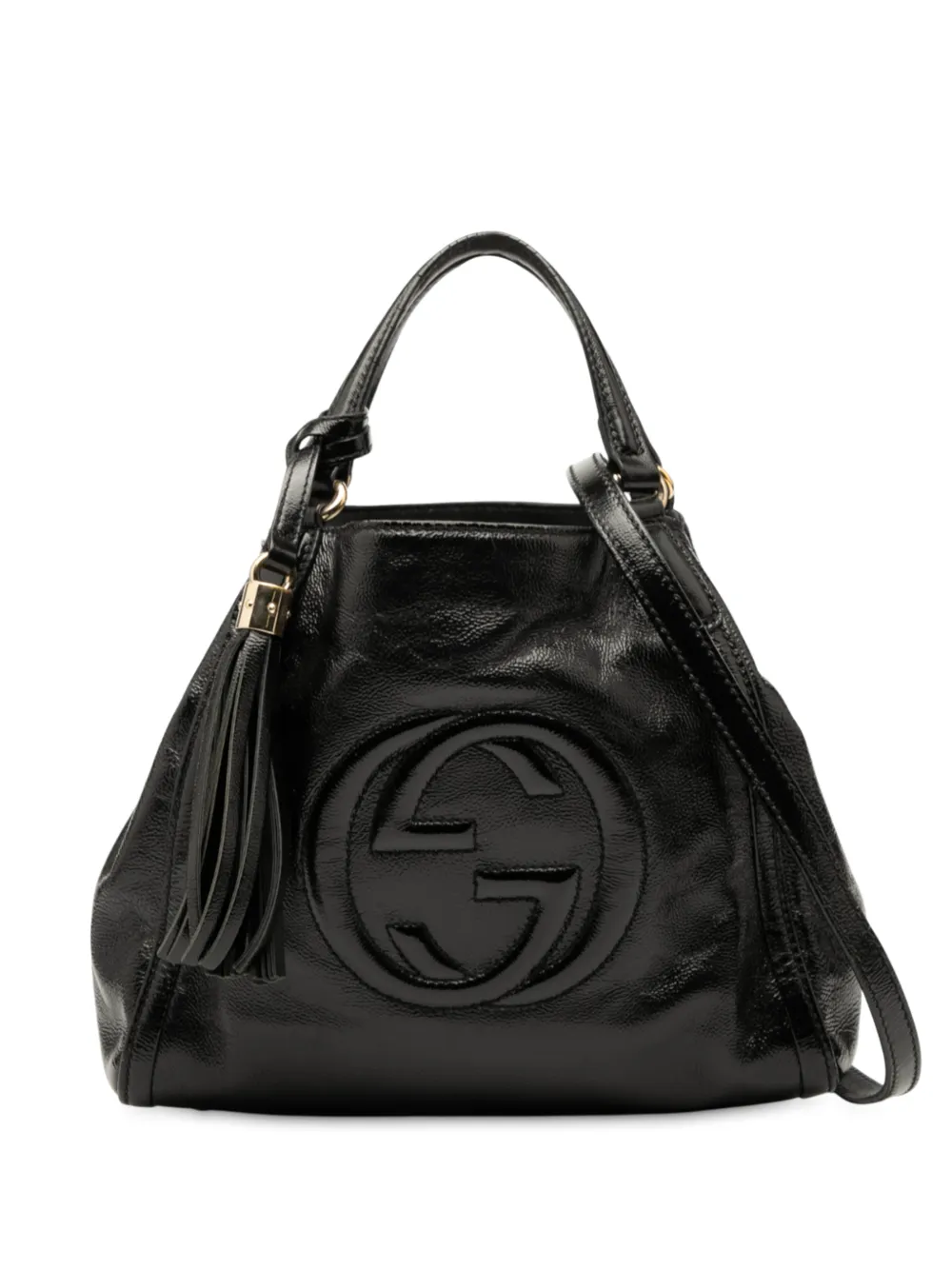 Gucci Pre-Owned Borsa a tracolla Soho piccola lucida 2000-2015 - Nero