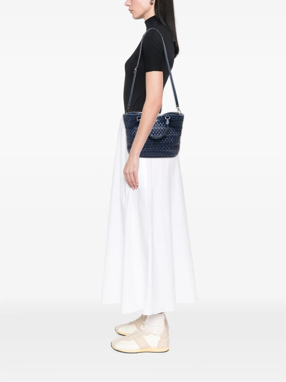 Miu Miu Pre-Owned 2010-2025 Matelasse Nappa Crystal satchel | Pre-Owned | Image 2