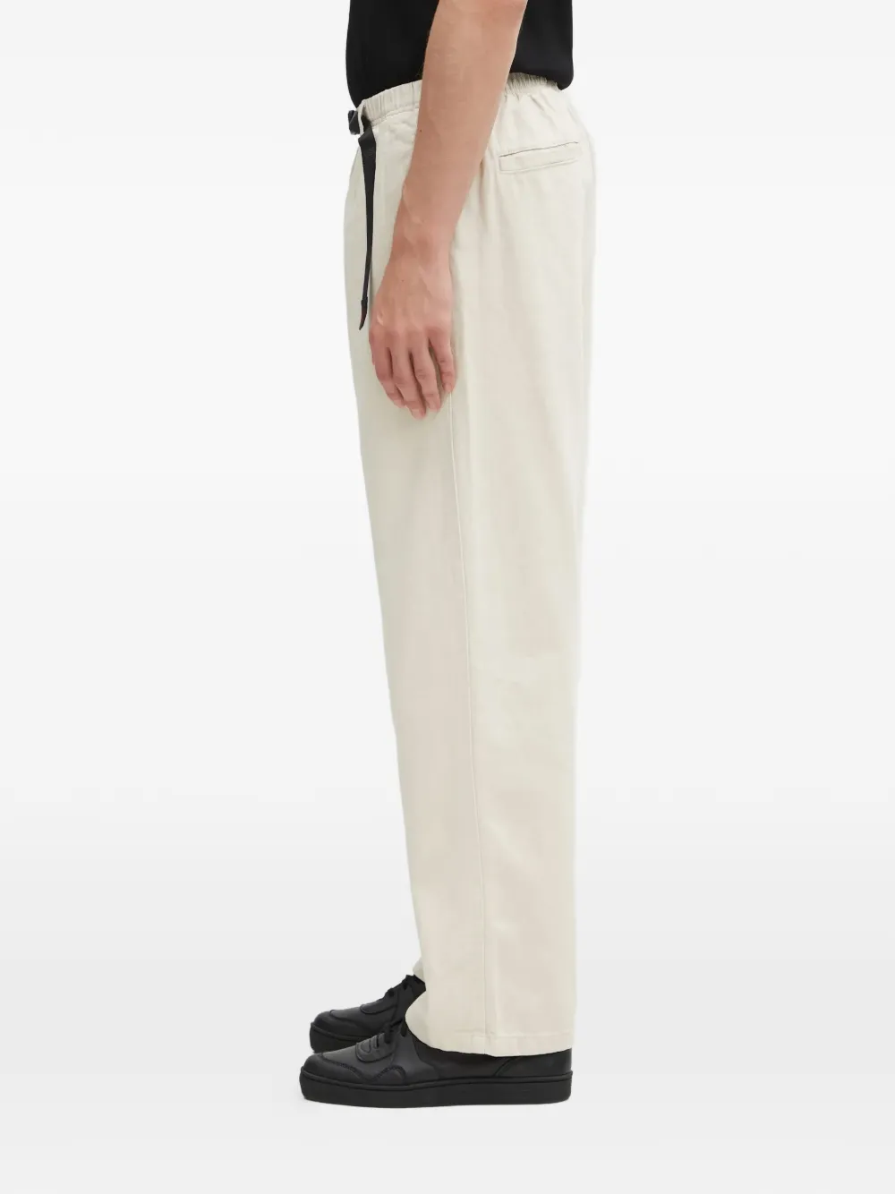 Gramicci Hemp straight broek met ceintuur Beige