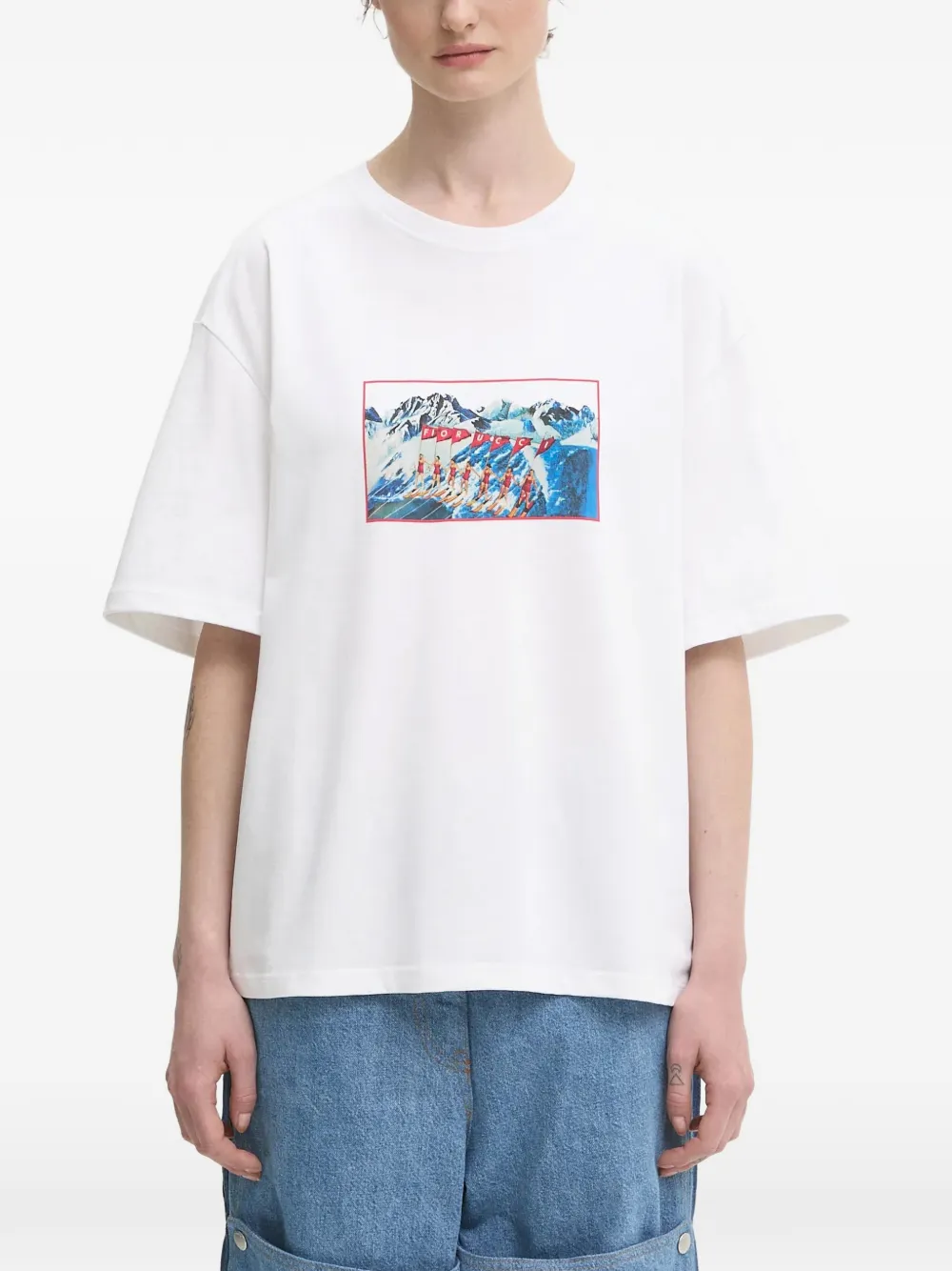 Fiorucci playera con estampado gráfico | blanco | Image 1